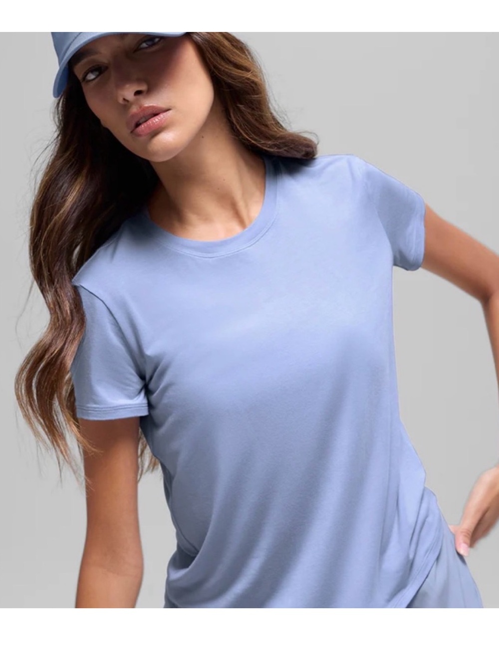 Women's Classic Crewneck Tee in Lavender Blue